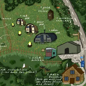 Campsite Little Middop Farm Pods, Gisburn